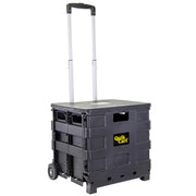 dbest products vista frontal del carrito mostrando capacidad y manejo cómodo