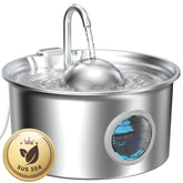 Dctrod vista frontal de la fuente de agua con diseño hemisférico y capacidad 2,6 L