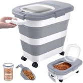 DDMOMMY front view sealed airtight container keeps kibble fresher