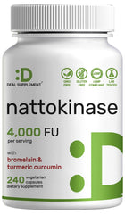 DEAL SUPPLEMENT frasco delantero mostrando 240 cápsulas veganas y ventajas