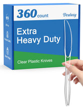 Dealusy pack front view showing clear knives and quantity, reliable supply benefit