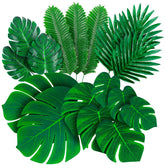 Decopom vista frontal del surtido de hojas para decorar mesas