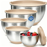 Deedro front view of full bowl set showing neat storage and practicality