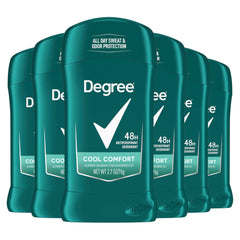 Degree frente del empaque mostrando pack de seis y beneficio de ahorro