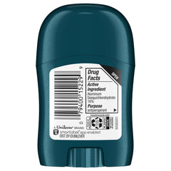Degree envase lateral del mini desodorante indica diseño compacto y práctico