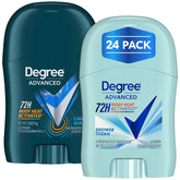 Degree empaque frontal mostrando las 24 unidades y conveniencia