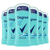Degree vista frontal del pack de 6 mostrando protección confiable