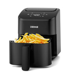 DEIME freidora frontal con panel digital y controles táctiles, ahorro de tiempo