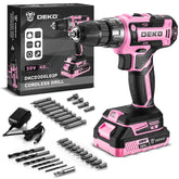 DEKOPRO front packaging showing the pink drill and kit contents for easy starter use