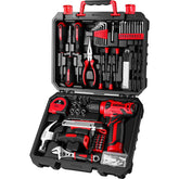 DEKOPRO taladro frontal rojo mostrando diseño compacto y ligero beneficios ergonomía