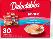 Delectables front packaging showing 30-count variety pack and benefits