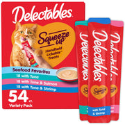 Delectables front packaging showing variety pack and benefits