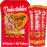 Delectables tubo frente mostrando diseño y formato práctico