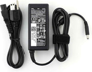 Dell Inspiron charger front view showing compact brick and benefit reliable power
