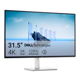 Dell S3225QS front view showing crisp 4K image and immersive curvature benefit