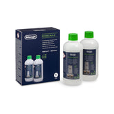 De'Longhi EcoDecalk front packaging showing two bottles and benefits