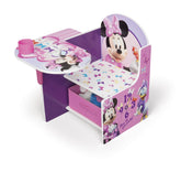 Delta Children vista frontal del escritorio-silla Minnie, diseño atractivo y funcional