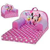Delta Children sillón Minnie frontal en rosa, cómoda zona de lectura