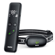 Delupet front view showing remote and collar for clear control