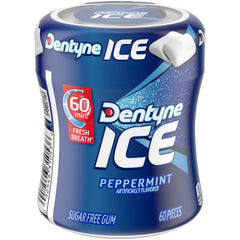 Dentyne primer plano de textura de cubos resaltando frescura duradera