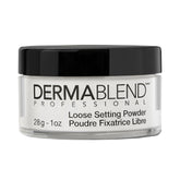 Dermablend front packaging shows translucent powder and reliable matte finish