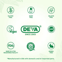 DEVA tableta sostenida en mano que muestra escala y fácil ingestión