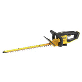 DEWALT 22-inch trimmer front view showing blade and housing for precise trimming