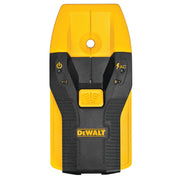 DEWALT buscador de montantes frontal mostrando pantalla y botones, mayor precisión