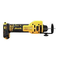DEWALT luz LED iluminando área de corte para mayor precisión