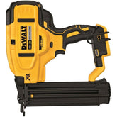 DEWALT DCN680B front view showing compact body and nail magazine for jobsite mobility