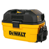 DEWALT DXV04T front view showing compact toolbox shape and carrying handle for portability