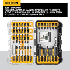 Puntas DEWALT CNC en primer plano mostrando ajuste preciso