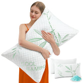 DGPEAR front view of queen pillow set showing cool look and comfort
