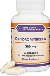 DHM Depot front packaging showing label and 90 capsules for trusted potency