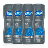 Dial botella frontal 16 fl oz mostrando diseño y fácil dispensado