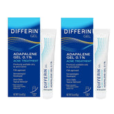 Differin gel frente del empaque mostrando marca y beneficio de control del acné