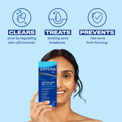 Differin textura en gel ligera que absorbe rápidamente
