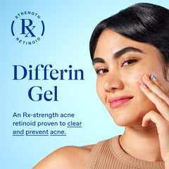 Tubo abierto de Differin con gel saliendo, beneficio de aplicación controlada