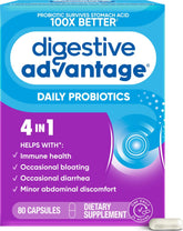 Digestive Advantage front packaging showing bottle and label for easy identification and trust