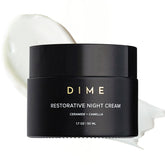 DIME crema nocturna empaque frontal mostrando marca y tamaño, hidratación profunda