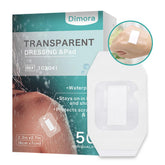 Dimora front packaging showing 50 pack and product benefit of reliable wound protection