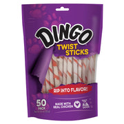 Dingo paquete frontal con 50 Twist Sticks, fácil almacenamiento