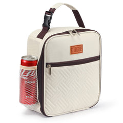 DIRGEE bolsa frontal con cremallera visible y aspecto resistente para transportar comidas