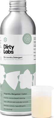 Dirty Labs frontal del envase mostrando la etiqueta y fragancia signature