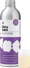 Dirty Labs botella frontal mostrando etiqueta y beneficio de limpieza segura