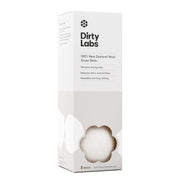 Dirty Labs paquete frontal mostrando las tres bolas y beneficio ecológico