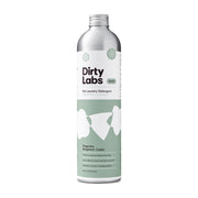 Dirty Labs front packaging showing bottle and label, clear brand visibility and eco benefit
