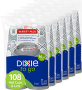Dixie front packaging showing 16 oz cups and lids, reliable bulk supply benefit