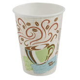 Dixie vaso frontal en caja Coffee Haze mostrando presentación profesional
