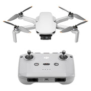 DJI Mini 4K vista frontal mostrando diseño compacto y portabilidad
